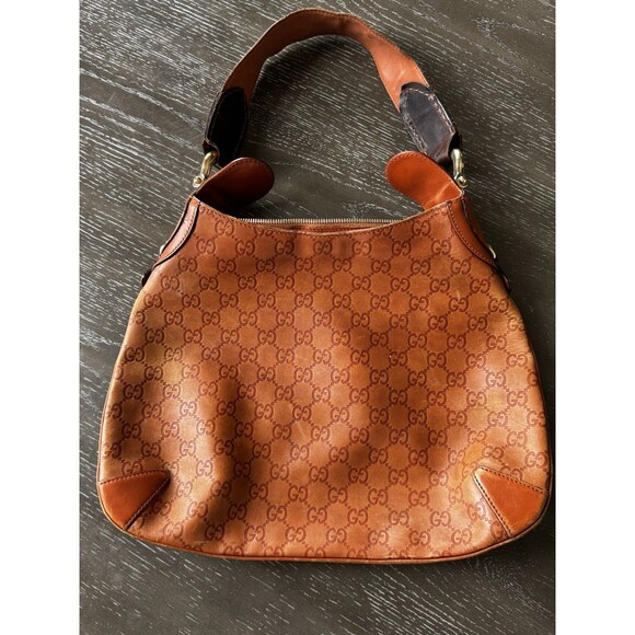 Gucci Gg Pattern Guccisima Calf Terracotta Color Well Loved No Tariffs!!! - Picture 5 of 10